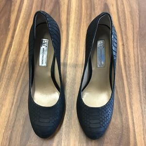 INC Faux Snake Skin Pumps